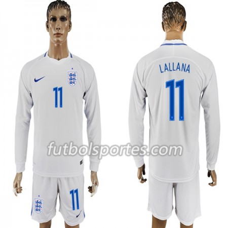Camisetas Inglaterra Lallana 11 Primera Equipacion Mundial 2018 Manga Larga